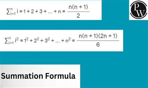 Sum formula examples