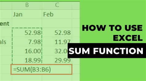 Sum Function Formula