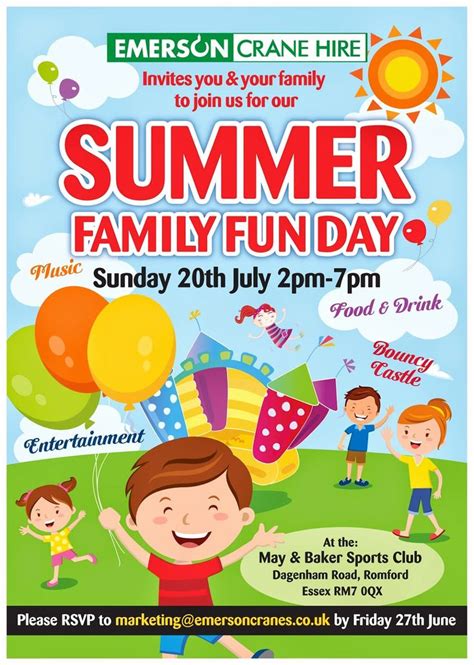 Summer Family Day Flyer Template