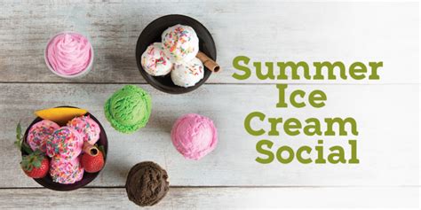 Summer Fun Ice Cream Social