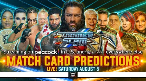 Summerslam Match Card Prediction Example