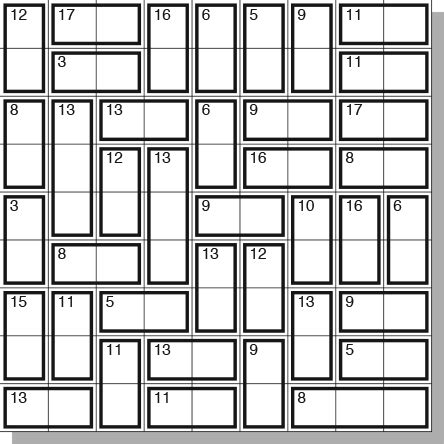 Printable Sumoku Puzzle