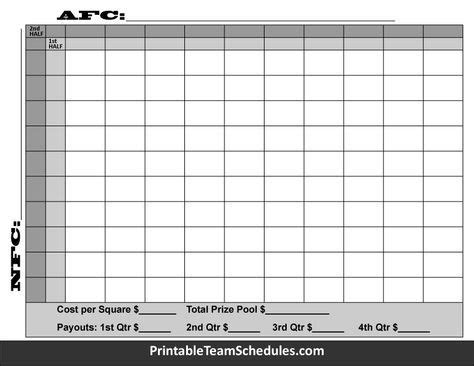 Super Bowl Halftime Show Pool Template