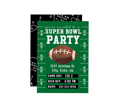 Super Bowl Invitation Ideas