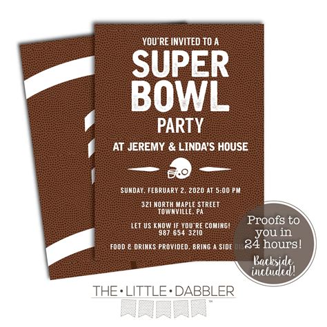 Super Bowl Invitation Ideas