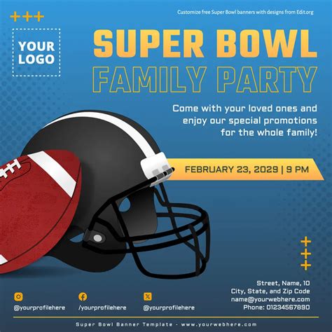 Super Bowl Invitation Templates