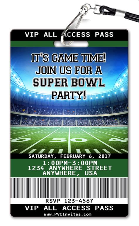 Super Bowl Party Invitation Designs