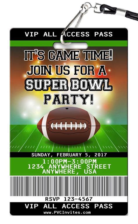 Super Bowl Party Invitation Template 6