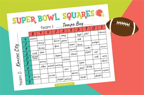 Super Bowl Squares Fun