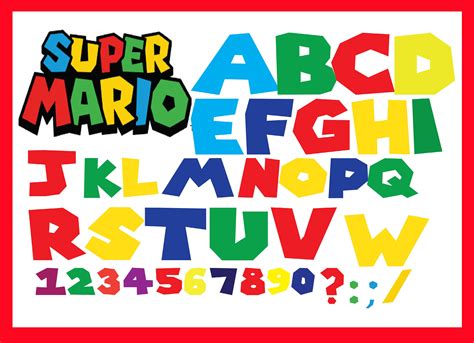 Super Mario Alphabet Letter Y