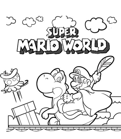 Super Mario World Coloring Pages