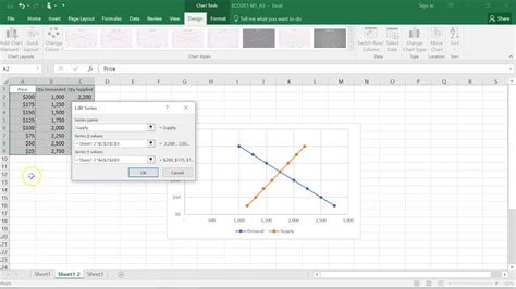 Supply Demand Graph Excel Example