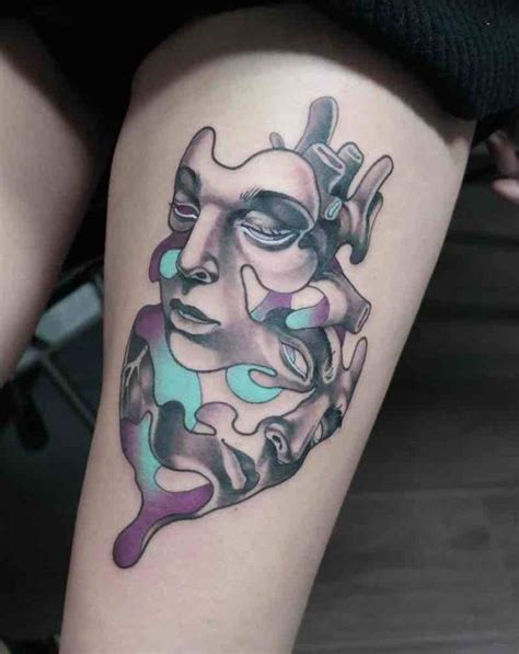 Surreal Chest Tattoo Designs