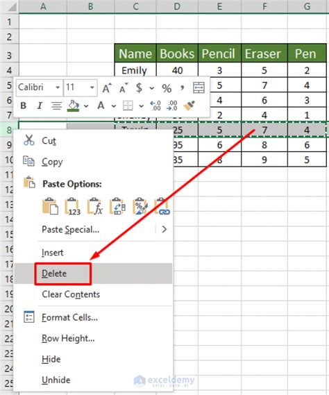 Swap Rows in Excel