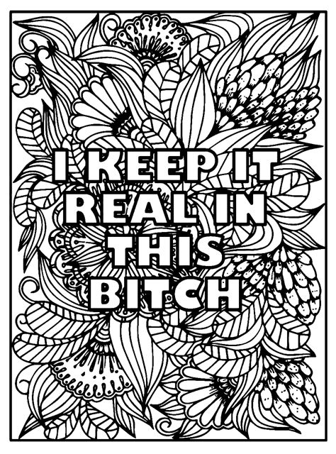 Swear Word Coloring Pages for Adults