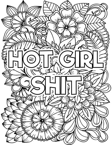 Swear Word Coloring Pages for Adults