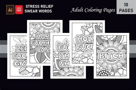 Swear Word Coloring Pages for Adults