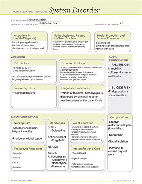 Best Practices for Implementing the System Disorder ATI Template