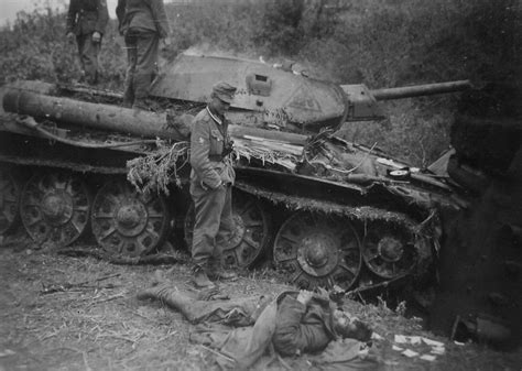 A T-34 tank crew during World War II