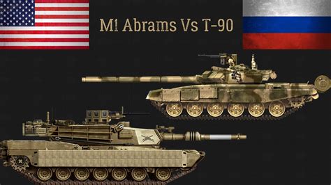 T-90 and M1 Abrams firepower comparison