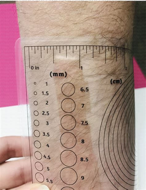 TB skin test ruler printable online resources