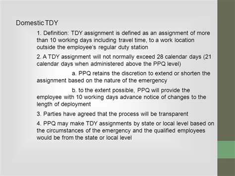 TDY Assignment Process