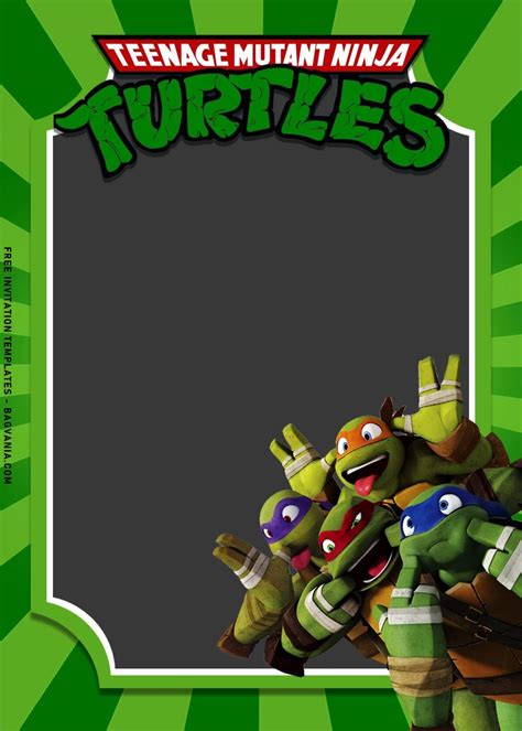 TMNT Invitation Template Gallery Image 10