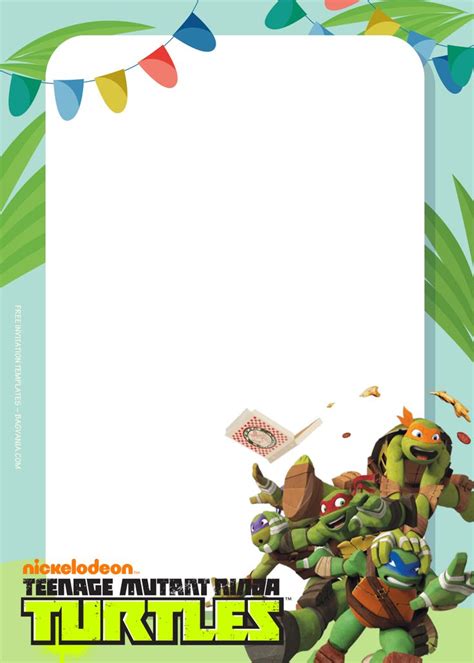 TMNT Invitation Template Gallery Image 8