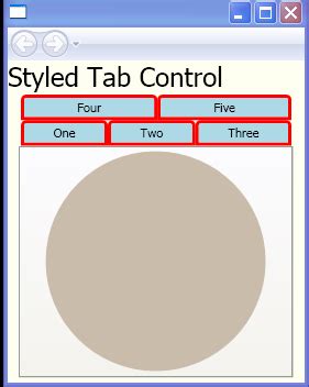 Tab Control Style Focused