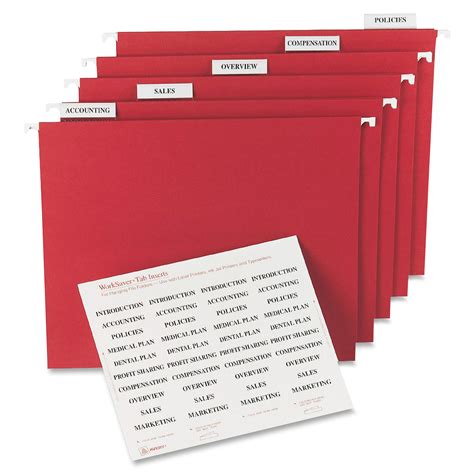 Tab Inserts for Folders