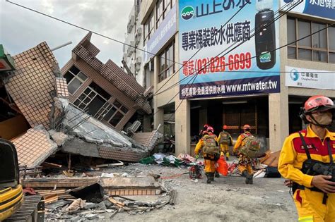 Taiwan Earthquake Drill Participants Evacuating a Building