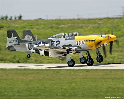 P-51 Mustang taking off