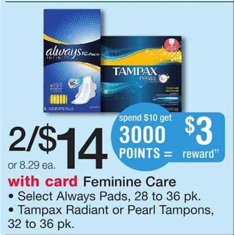 Tampax Coupons Printable