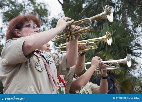 Taps being played at a Memorial Day event