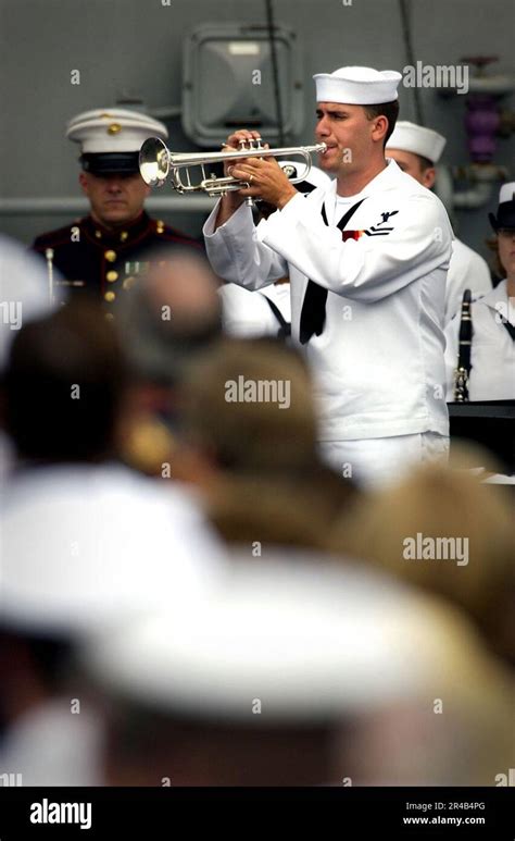 Taps being played during a memorial service