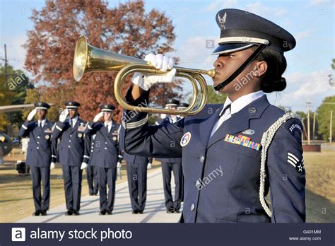 Taps being played during a retreat ceremony