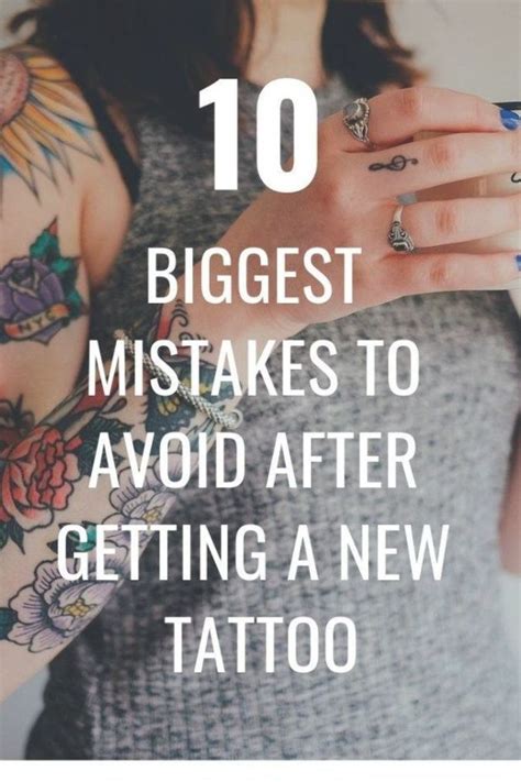 Tattoo Aftercare Mistakes