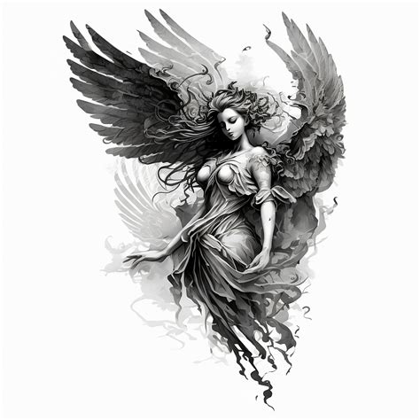 Tattoo angel designs on chest