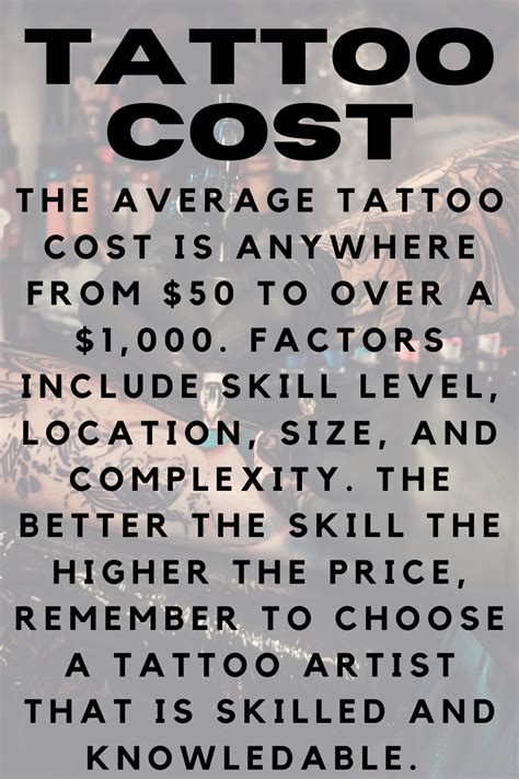 Tattoo Cost and Budgeting