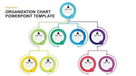 Team Org Chart PowerPoint Template Image