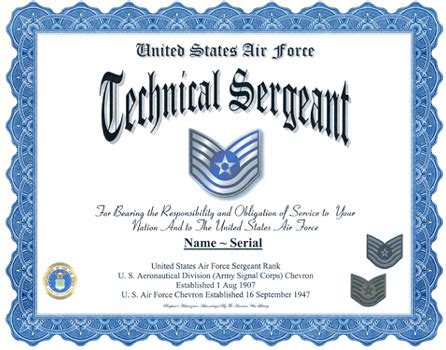 Technical Sergeant Requirements