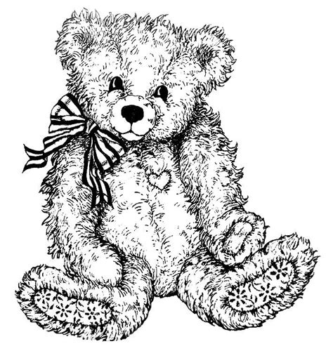 Teddy Bear Adult Coloring