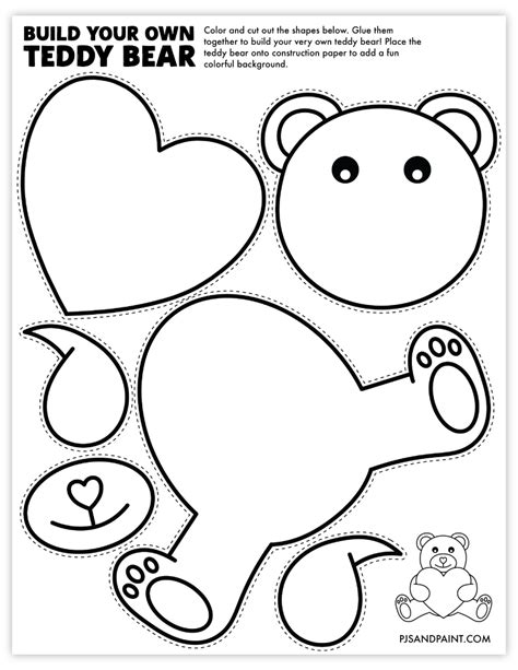 Teddy Bear Craft Templates