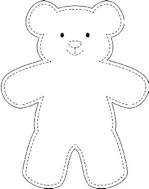 Teddy Bear Template for Adults