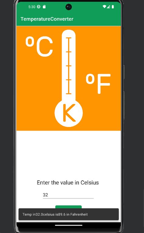 Temperature Conversion Applications