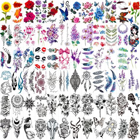 Temporary Tattoo Sheets Fun Designs