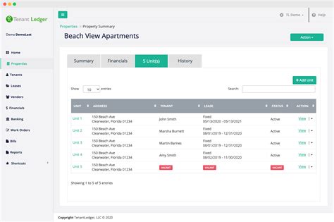 Tenant Ledger Software