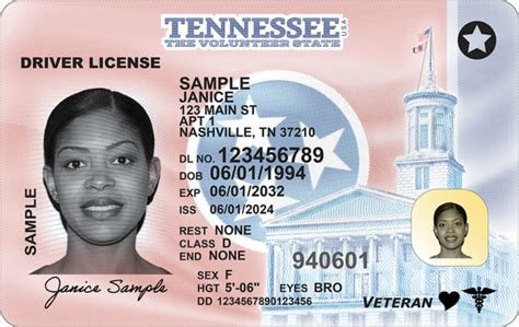 Tennessee Driver's License Design