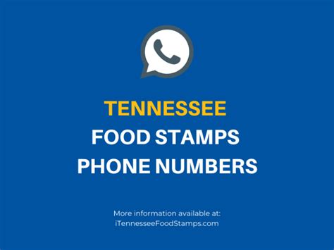 Tennessee Food Stamps Phone Number