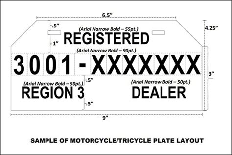 Tennessee Temporary License Plate Printable Template 1